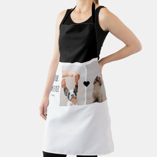 モダン最高のの母 |犬の写真 エプロン (インサイチュ)