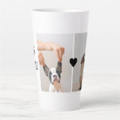 モダン最高のの母 |犬の写真 カフェラテマグ (正面)