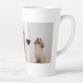 モダン最高のの母 |犬の写真 カフェラテマグ (右)