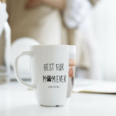 モダン最高のの母 |犬の写真 カフェラテマグ