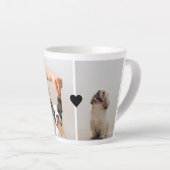 モダン最高のの母 |犬の写真 カフェラテマグ (右アングル)