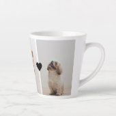 モダン最高のの母 |犬の写真 カフェラテマグ (右)