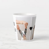 モダン最高のの母 |犬の写真 カフェラテマグ (正面)