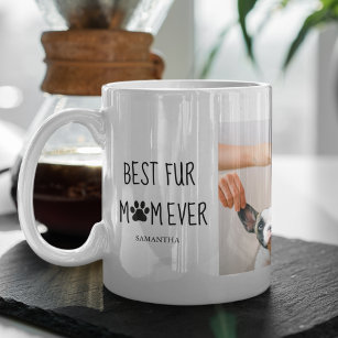 モダン最高のの母  犬の写真 コーヒーマグカップ