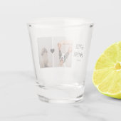 モダン最高のの母 |犬の写真 ショットグラス (裏面)