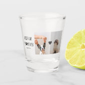 モダン最高のの母 |犬の写真 ショットグラス (正面)
