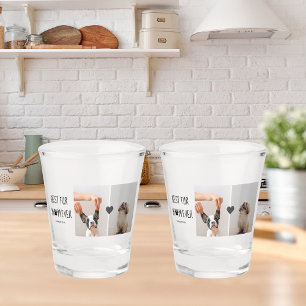 モダン最高のの母  犬の写真 ショットグラス