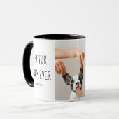 モダン最高のの母 |犬の写真 マグカップ (正面左)