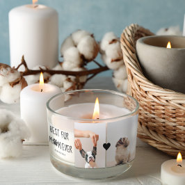 モダン最高のの母 |犬の写真 長方形シール