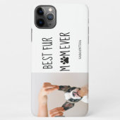 モダン最高のの母 |犬の写真 iPhoneケース (裏面)