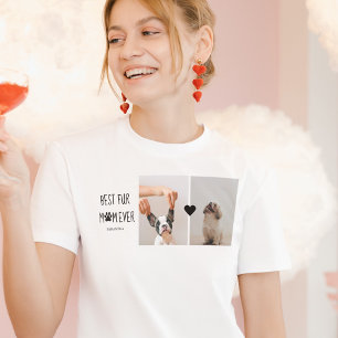 モダン最高のの母  犬の写真 Tシャツ