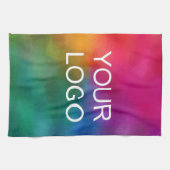 モダン最高のエレガントBusiness Companyのロゴテンプレート キッチンタオル (横)