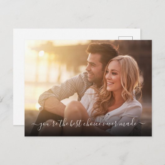 モダン最高のカスタムの写真選択 ポストカード (正面/裏面)