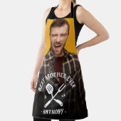 モダン最高のカッコいい BROTHERが写真男性の名前を挙げる エプロン (インサイチュ)