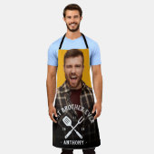 モダン最高のカッコいい BROTHERが写真男性の名前を挙げる エプロン (着用した状態)