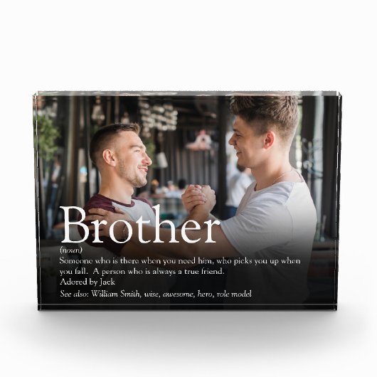 モダン最高のカッコいいBrother Ever Definition フォトブロック (正面)