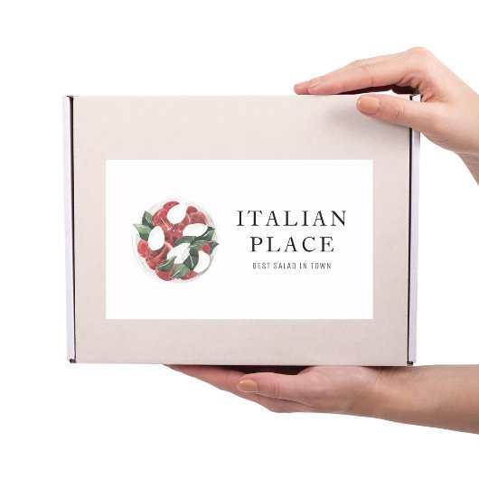 モダン最高のサラダインプロフェッショナル 長方形シール