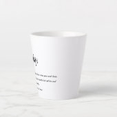 モダン最高のシンプル美しいギフト最高のギフト カフェラテマグ (正面)