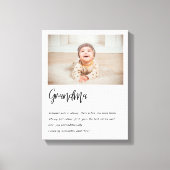 モダン最高のシンプル美しいギフト最高のギフト キャンバスプリント (正面)