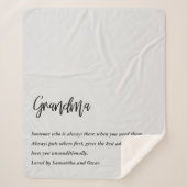 モダン最高のシンプル美しいギフト最高のギフト シェルパブランケット (正面)