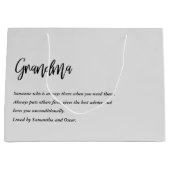 モダン最高のシンプル美しいギフト最高のギフト ラージペーパーバッグ (正面)