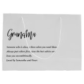 モダン最高のシンプル美しいギフト最高のギフト ラージペーパーバッグ (裏面)