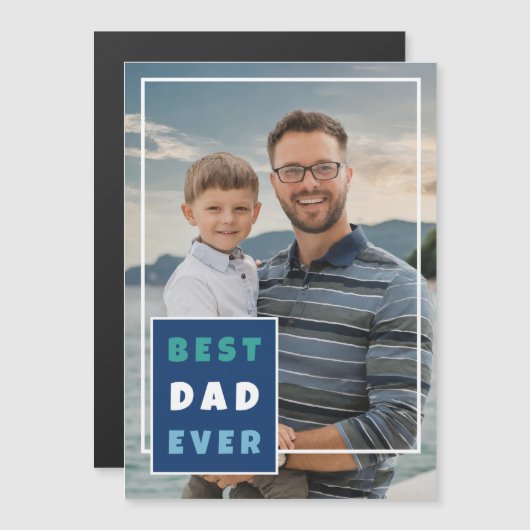 モダン最高のパパがフルフォトファーザーの日 (正面/裏面)