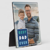 モダン最高のパパがフルフォトファーザーの日 フォトプラーク (側面)