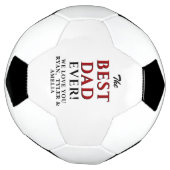 モダン最高のパパエバファーズデー サッカーボール (回転)