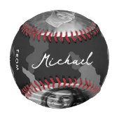 モダン最高のパパエバーカモフラージュ父の日 野球ボール (裏面)