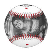モダン最高のパパエバー白黒名前をカスタムする 野球ボール (正面)