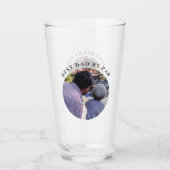 モダン最高のパパバイパーカスタムフォトプリント タンブラーグラス (裏面)