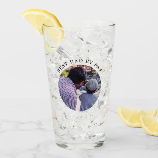 モダン最高のパパバイパーカスタムフォトプリント タンブラーグラス (アイス正面)