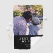 モダン最高のパパバイパーパーソナライズされた写真 ゴルフタオル (インサイチュ)