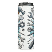 モダン最高のパパパーソナライズされた タンブラー (裏面)