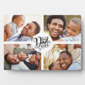 モダン最高のパパ写真テンプレート フォトプラーク (正面)