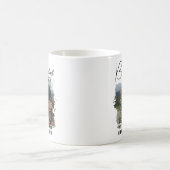 モダン最高のパパ写真父の日 コーヒーマグカップ (中央)