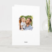 モダン最高のパパ写真父の日 シーズンカード (裏面)