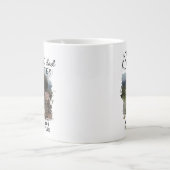 モダン最高のパパ写真父の日 ジャンボコーヒーマグカップ (正面)