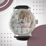モダン最高のパパ完全写真父の日 腕時計<br><div class="desc">最高のモダンパパフルフォトファーザーのデイウォッチ。写真と名前を追加する父の日、誕生日、クリスマスの父のための甘い形見。</div>