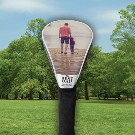 モダン最高のパパ父の日写真 ゴルフヘッドカバー