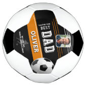 モダン最高のパパ父形見サッカー サッカーボール (回転)