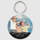 モダン最高のパパ2パーソナライズされた枚 キーホルダー (裏面)