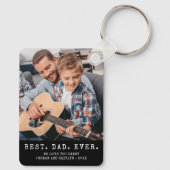 モダン最高のパパ2パーソナライズされた枚 キーホルダー (裏面)