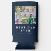 モダン最高のパパ9写真名 スリム缶クーラー (正面)