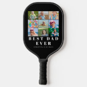 モダン最高のパパ9写真名 ピックルボールラケット (裏面)