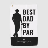 モダン最高のパパ ゴルフタオル (正面)