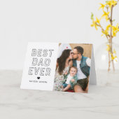 モダン最高のパパ |父の日の写真 カード (黄色い花)