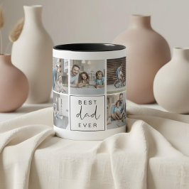 モダン最高のパパEverカスタム Photo Coffee マグカップ