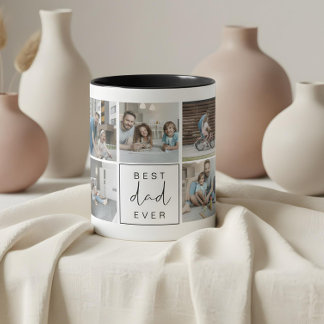 モダン最高のパパEverカスタム Photo Coffee マグカップ